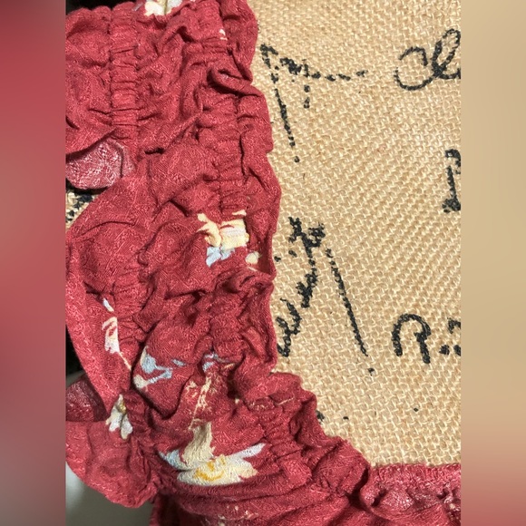 Free People $88 NWT Darling BOHO Ruffle Criss Cross Back Dress 🌺🌺 - Picture 8 of 10